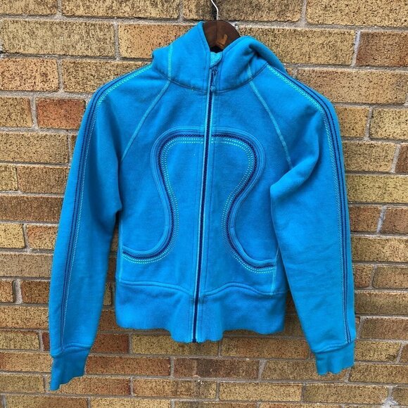 Lululemon Scuba Hoodie Contrast Stitch Size 6 - Picture 1 of 6